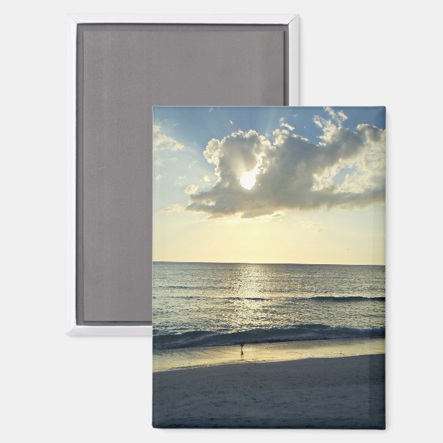 Imán Soft Sunrise on the Coast (Anverso/Reverso)