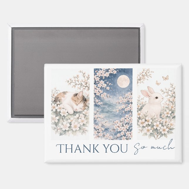 Imán Soft Woodland Animals Magnet (Anverso/Reverso)