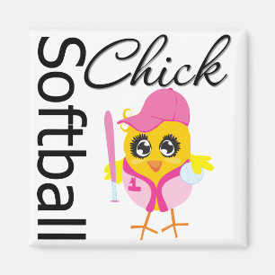 Imán Softball Chick