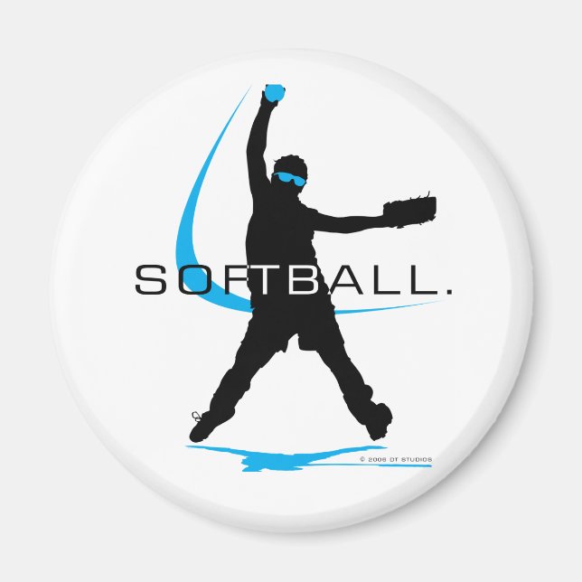 Imán Softball - Pitcher (Frente)