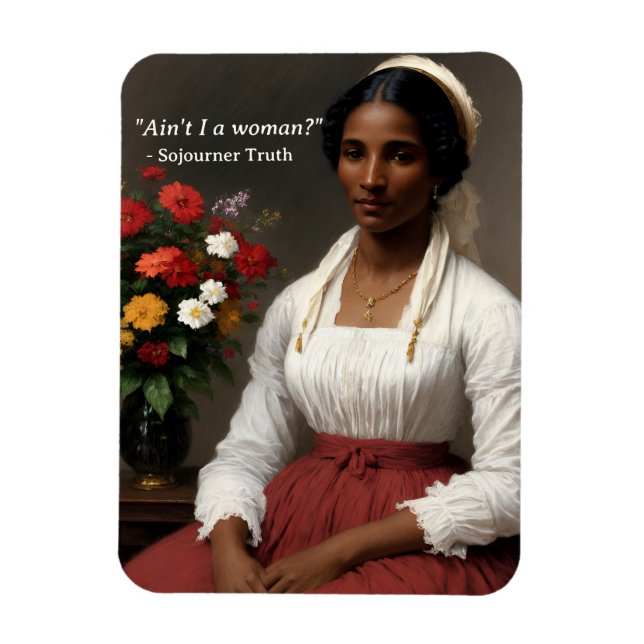 Imán Sojourner Verdad No soy una mujer arte original (Vertical)