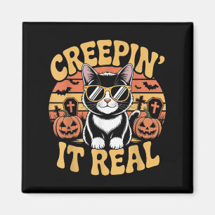 Imán Soky Cute Creen Es Muy Gracioso Gato Halloween Pun
