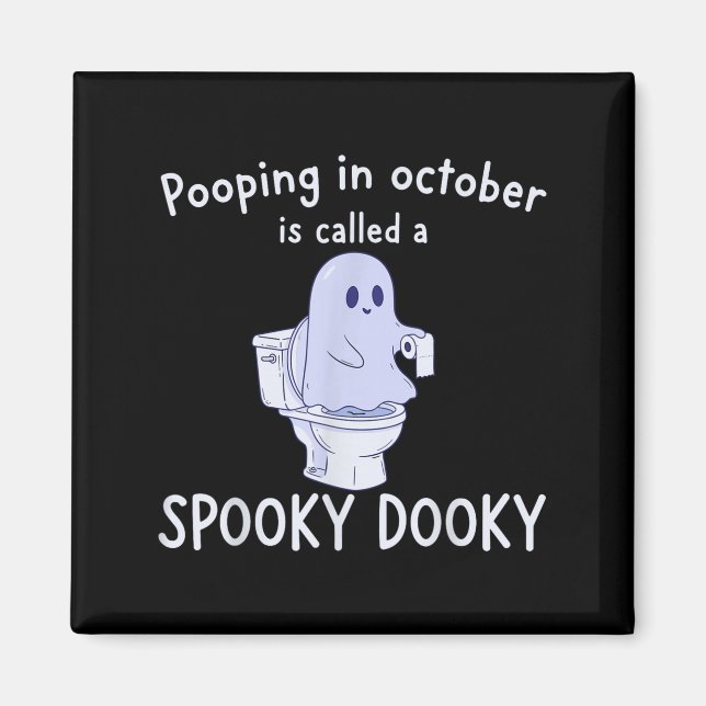 Imán Soky Dookie Funny Ong En Octubre Fantasma Hallowee (Frente)