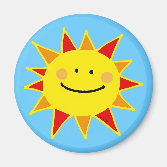 Imán Sol amarillo (Frente)