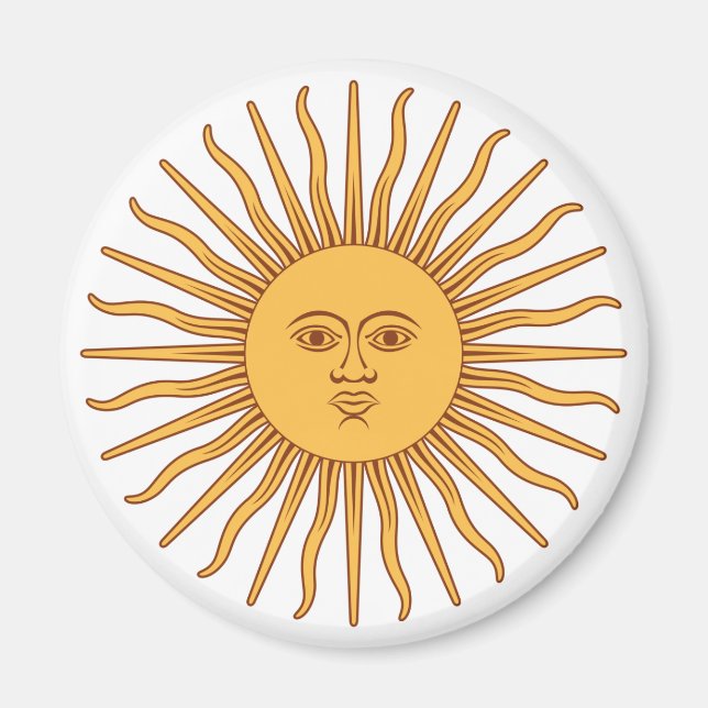 Imán Sol argentino (Frente)