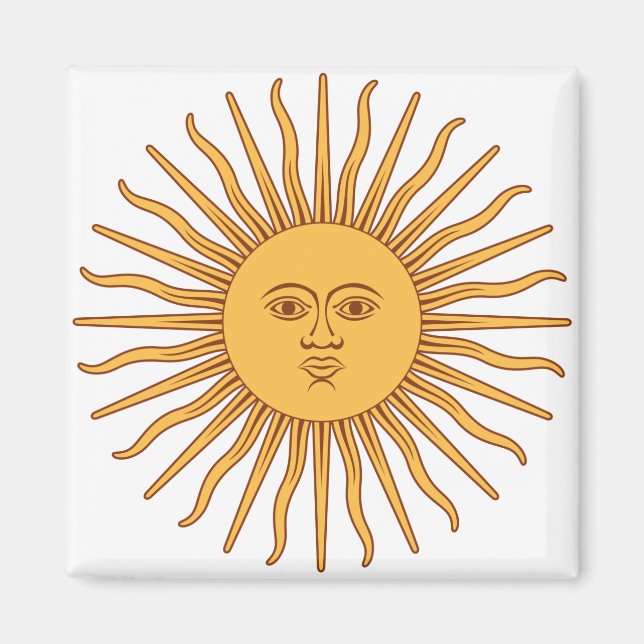 Imán Sol argentino (Frente)