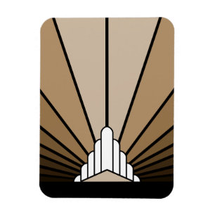 Imán Sol Art Déco en bronceado