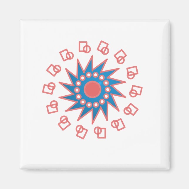 Imán Sol azul (Frente)