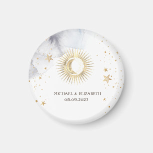 Imán Sol celeste, luna, estrellas