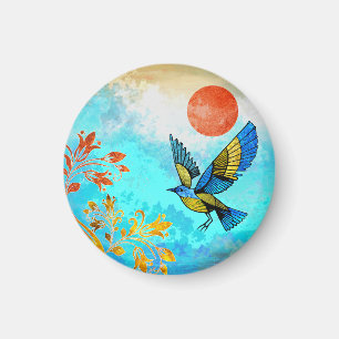 Imán Sol de árbol de aves
