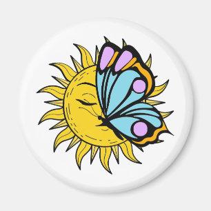 Imán Sol de mariposa celeste