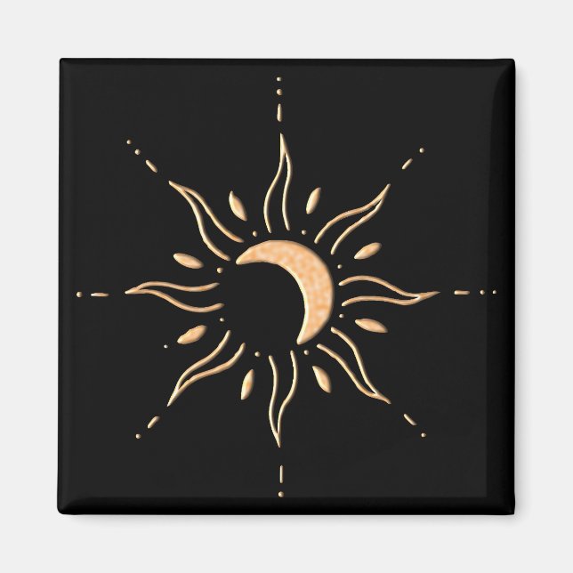 Imán Sol Dorado (Frente)