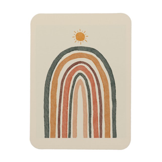 Imán Sol sobre un arcoiris (Vertical)