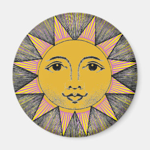 Imán Sol sonriente