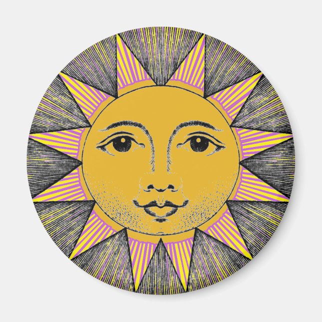 Imán Sol sonriente (Frente)