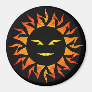Imán Sol sonriente
