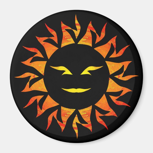 Imán Sol sonriente (Frente)