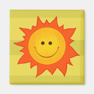 Imán Sol sonriente feliz