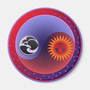 Imán Sol y Luna en equilibrio