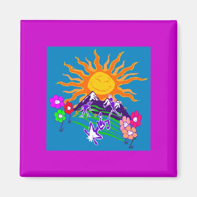 Imán solar sonriente (Frente)