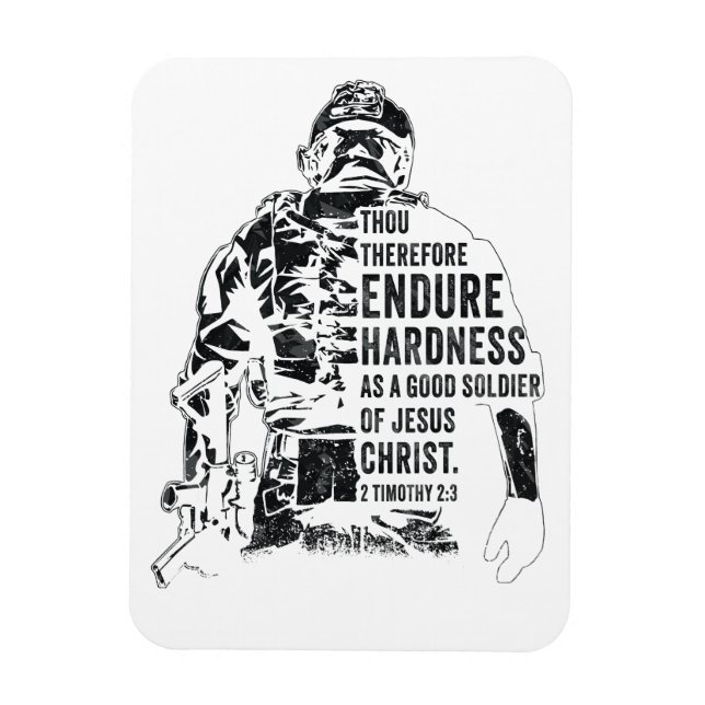 Imán Soldado de Jesucristo - Ejército de la Fe Cristian (Vertical)