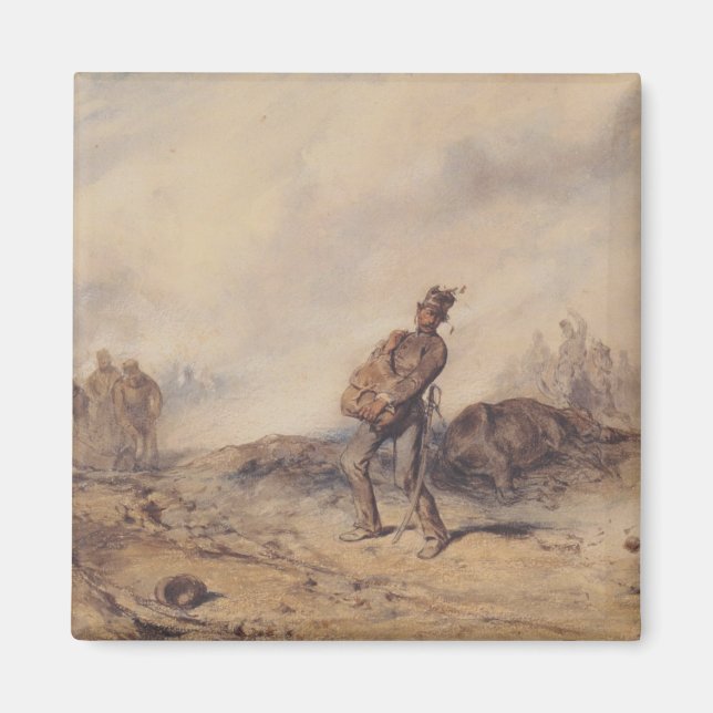 Imán Soldado herido luego de la batalla (Escena de guer (Frente)