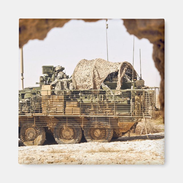 Imán Soldados estadounidenses realizan patrulla de comb (Frente)