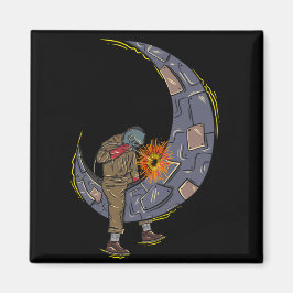 Imán soldadura en luna