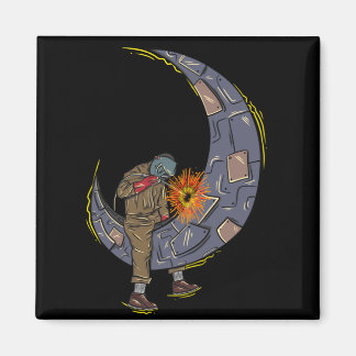 Imán soldadura en luna