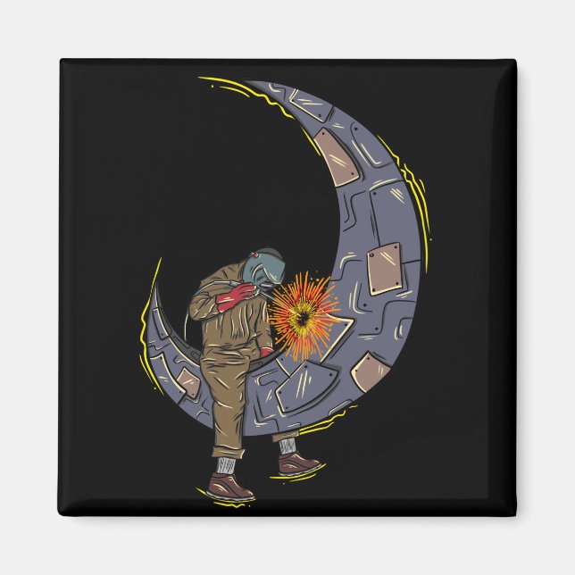 Imán soldadura en luna (Frente)