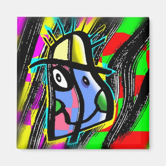 Imán soleado de escatterbrain (Frente)