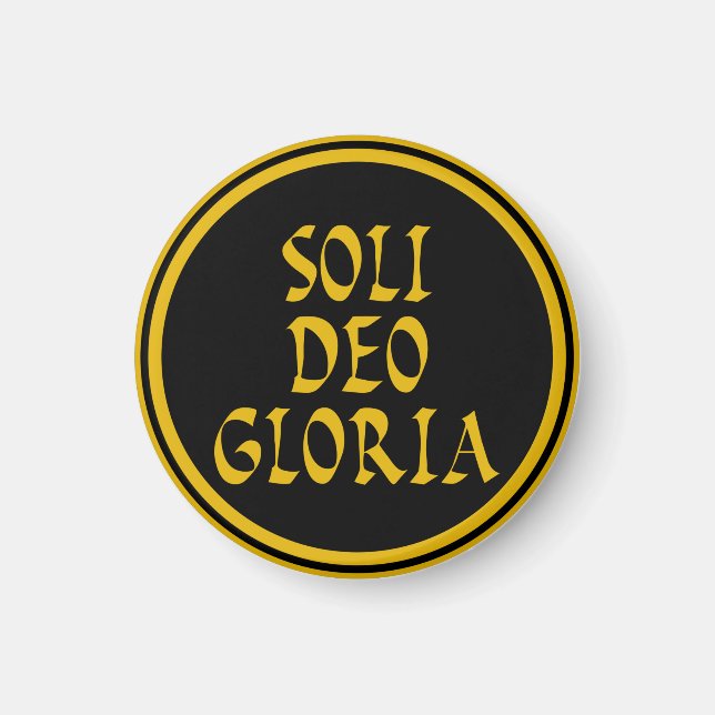 Imán Soli Deo Gloria Magnet (Frente)