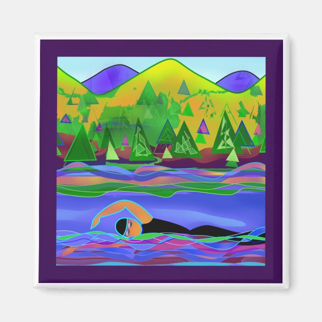 Imán Solo agua abierta (Frente)