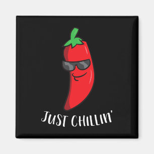 Imán Solo Chillin ama a Chilis Cinco De Mayo Funny Chil