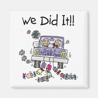 Imán Solo coche Boda casado