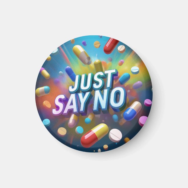 Imán Solo di no a las drogas (Frente)