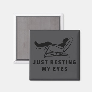 Imán Sólo estoy descansando mis ojos Chiste de papá div