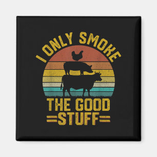 Imán Solo Fumo Buenas Cosas Graciosas Bbq T Fumador De 
