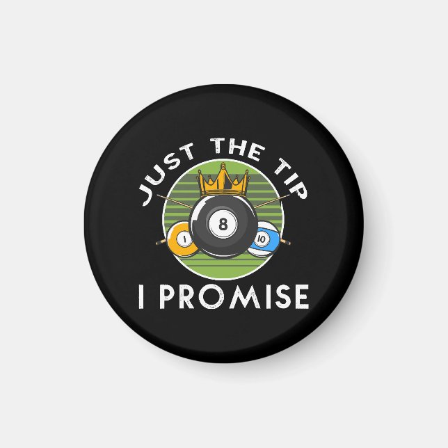 Imán Solo La Punta Lo Prometo Billar (Frente)