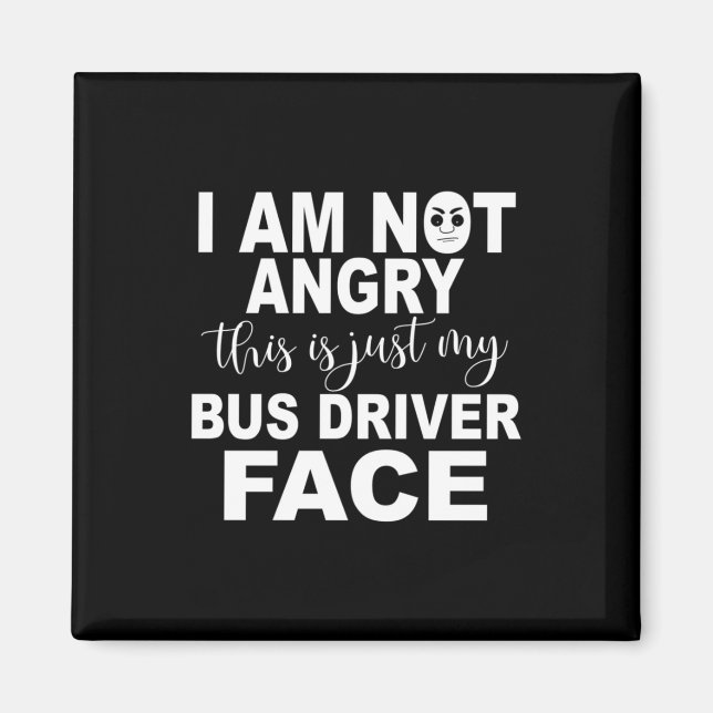 Imán Solo mi cara de conductor de bus (Frente)