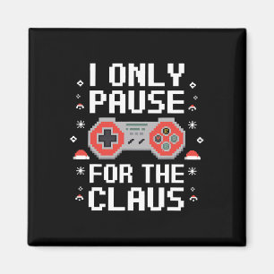 Imán Sólo Pausa Por El Videojuego Claus Retro Cristo