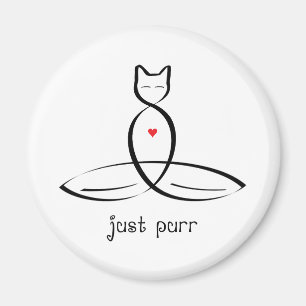 Imán Sólo Purr - Texto de estilo de inclinación.