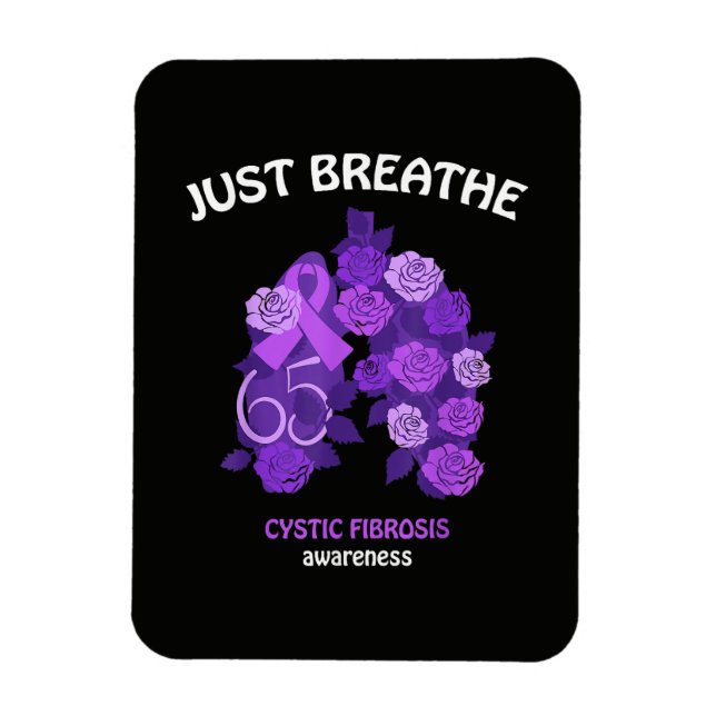 Imán Solo Respira Conciencia de Fibrosis Quística (Vertical)