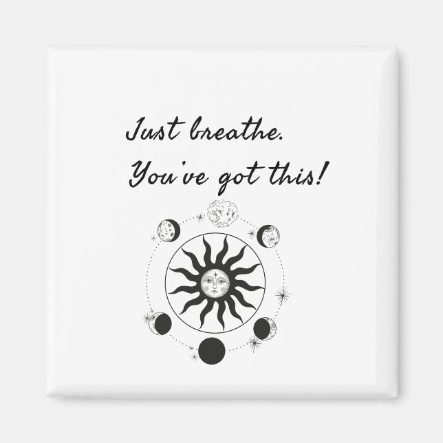 IMÁN SOLO RESPIRACIÓN / DISEÑO SOL (Frente)