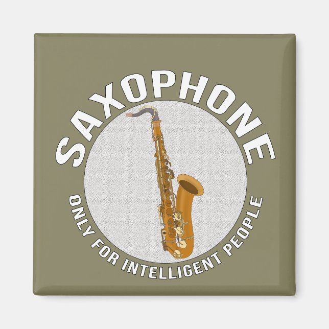 Imán Solo saxofón para gente inteligente (Frente)