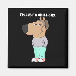 Imán Solo soy un niño Chica Meme Gracioso 3