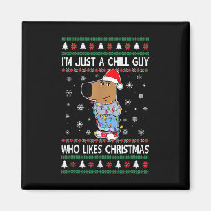 Imán Solo Soy Un Tipo Tranquilo Que Le Gusta La Navidad