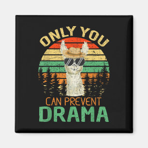Imán Solo Tú Puedes Prevenir el Drama Llama Camping