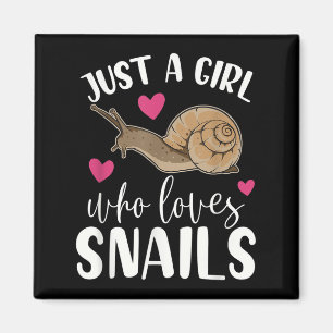 Imán Solo un Chica a quien le encantan los caracoles ci