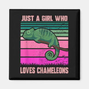 Imán Solo Un Chica Que Ama A Chameleons Cita Graciosa L